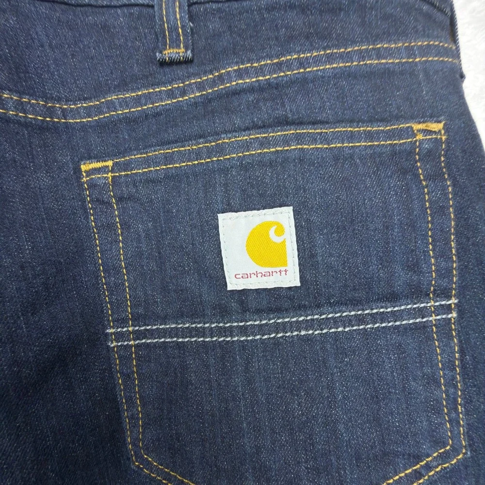 Carhartt Rugged Flex Slim Fit Tapered Leg Jeans Mens 42x30 Dark Wash BD2807-M